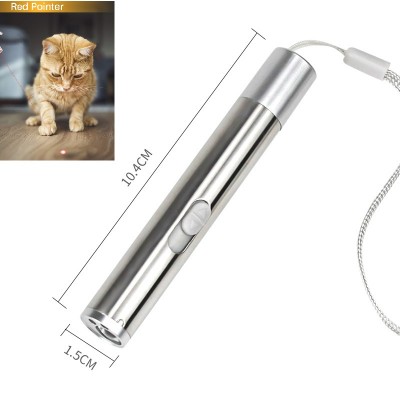 Interactive Cat Laser Toys, Fun Laser Pointer for Cats Dogs USB Recharge Pet Train Chaser Tool Led Light UV Pet Urine Detector